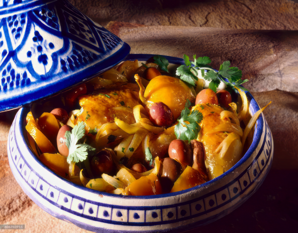 tajine poulet citron confit olive